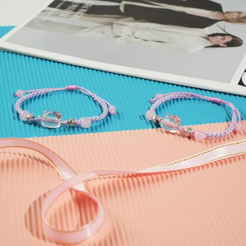 Cute Kitty Bracelet Kawaii Bracelets Set Crystal Beads Cute Cartoon Elastic Beaded Pearl Bracelets Crystal Beads Anime Relationship Matching Bracelet for Best friend4