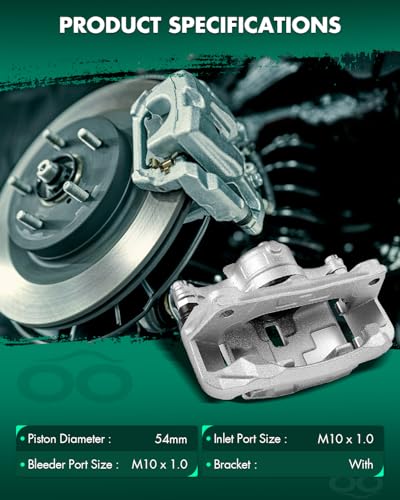 Image of SCITOO 19B7158 Front Left Disc Brake Caliper w /Bracket Fit For Mazda For 3 2014-2016,For Mazda For 3 Sport 2014-2016,For Mazda For CX-3 2016-2018, Single Piston
