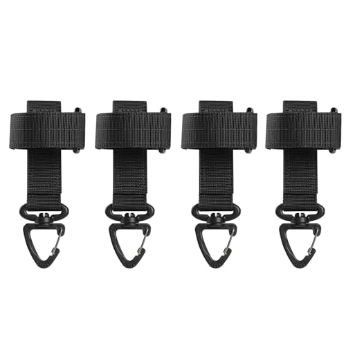 Azarxis Tactical Molle Glove Holder Key Ring Clip (4 Pack)