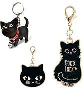 CutieJewelry Cat Lover Kitten Keyrings Key Chains Keychain for Car Keys for Girls Women Adorable ...