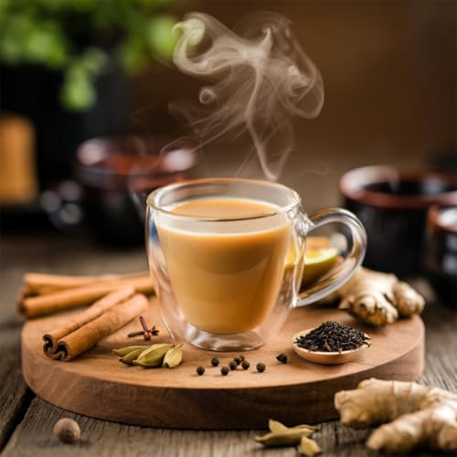 Image of VAHDAM Instant Chai Tea (3oz /85g) - Traditional Masala Chai | Makes 100 Cups | Natural Spices, Zero Calories | Instant Indian Tea - No Steeping | Unsweetened Tea Powder | Free Bamboo Spoon Inside