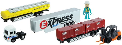 Coffret Tomica Trailer Set avec remorques interchangeables importé du Japon