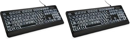 KOPJIPPOM Large Print Backlit Keyboard KOPJIPPOM Large Print Backlit Keyboard