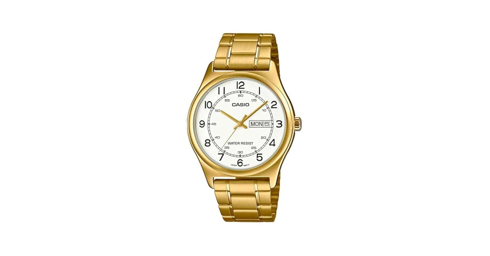 Amazon.com: Casio Watch, Gold/White, Dress : Clothing, Shoes
