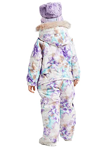 Image of Kids Girls Boys Waterproof Colorful One Piece Snowsuits Coveralls Ski Suits Jackets Winter Jumpsuits