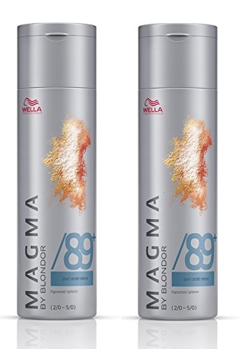 Wella 2x Magma / 89+ Mondstein, 120g - Aufhellende Strähnenhaarfarbe für alle Strähnentechniken in unterschiedlichen Nuancen