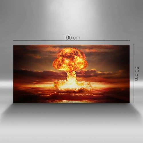 L'image imprimée sur toile explosion atomique tableau grand format - 4