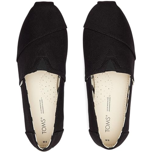 Image of TOMS Women's Alpargata Classic Espadrille, Recycled Cotton Canvas Upper