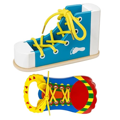 2-Pack Reusable Shoe Tying Practice Toy