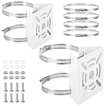 Sumnacon-2pcs-Universal-Wall-Mounting-Bracket-with-8-Loops-Vertical-Pole-Mount-Adapter-for-CCTV-Security-Camera-PTZ-Dome-Indoor-Outdoor-AP-Access-Point-Client-CPE