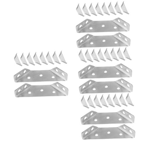 Supports d'angle antirouille et robustes pour fixation d'étagère murale - 2