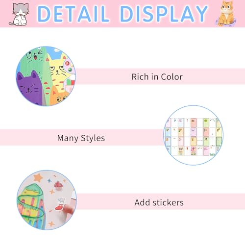 Regenbogen-Kratzkunst,Rainbow Pointillism Scratch,Kratzer Kunst Gemälde,Regenbogen Kratzkunst für Kinder,Regenbogen Kratzbilder für Kinder,Lustige Kratzmalerei Punktkunst für Kinder und Erwachsene