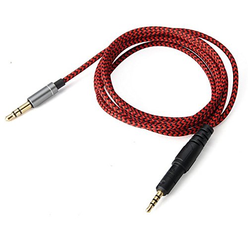 Yodonami 3.5mm�R�l�N�^ ATH-M50x ATH-M40x ATH-M70x �Ή��p �I�f�B�I�A�b�v�O���[�h�P�[�u�� �����w�b�h�z���P�[�u�� 6N OFC (���b�h)