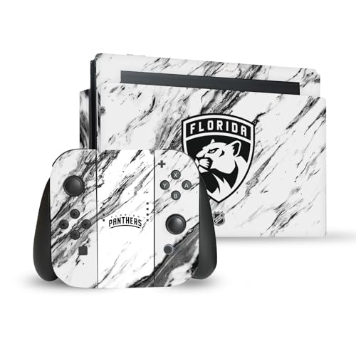 Florida Panthers Autocollant Nintendo Switch Style Marbre pour Soirées Gaming Matchs NHL Salon