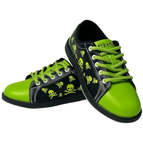 Pyramid-Youth-Skull-GreenBlack-Bowling-Shoes