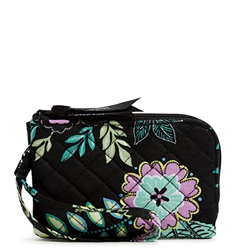 Image of Vera Bradley Women's Cotton Double Zip ID Case Wallet With RFID Protection