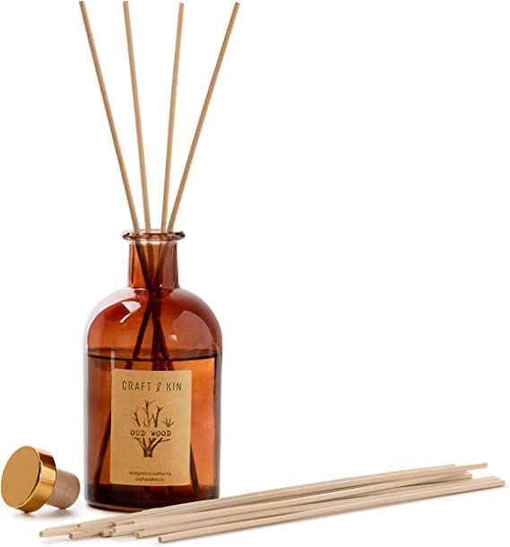 Vela aromática y difusor de varillas con aroma a madera miniatura 3