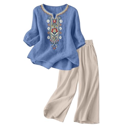 Ensemble lin femme 2 pièces chic pour rester au frais tout l'été
