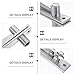 PRETYZOOM Stainless Steel Door Pivot Hinge Set, Adjustable Hidden 360° Revolving Heavy Duty Hinge for Wood Doors, Concealed Frame Mount Suitable for Industrial and Residential Use