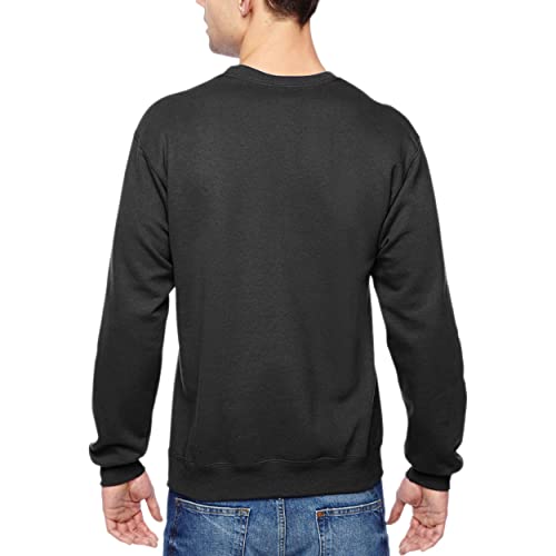 Fruit Of The Loom Men's Sofspun Fleece Sweatshirts & Hoodies, Sweatshirt-Black, Large #TOP3