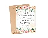Emily gift Social Worker Card - Social Worker Leaving Card - A Truly Great Social Worker Is Hard To Find - Farewell Card - Appreciation Card - Retirement Card