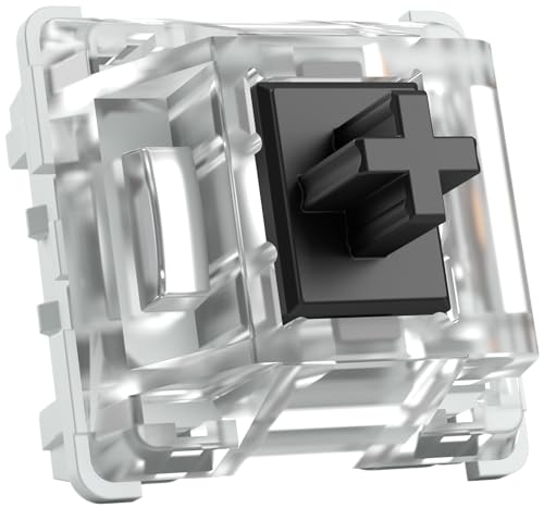 Gaming 120 switch Gateron per tastiera meccanica neri - Compatibili con SMD-LED lineari e regolari per digitazione e gioco intensi forza di attuazione 60 gf a 3 pin - Black