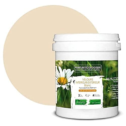 BOX DECO COULEURS Pintura natural ecológica interior exterior terciopelo 1L Beige Marfil