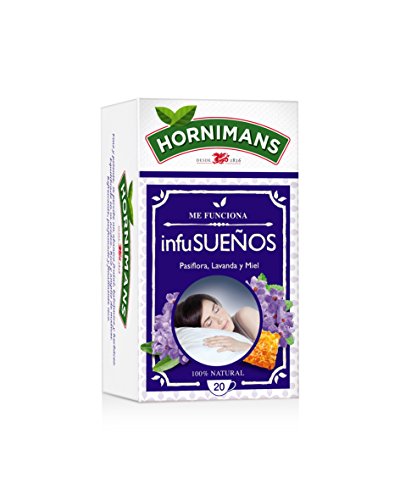Hornimans - Me funciona InfuSueños - Bolsitas de té pasiflora, lavanda y miel - 20 unidades - [Pack de 12] Cover
