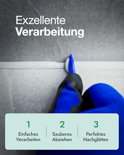 OTTOSEAL S 100 Premium-Sanitär-Silikon 300ml C25 bermuda – Sicher gegen Schimmel & Ideal für Bad, Küche & Wohnbereich – Hervorragend Glätt- & Modellierbar