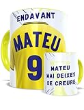 EL DETALLITO Taza Villarreal Personalizada Nombre Número Y Dedicatoria Regalo Futbol Original Niños Cumpleaños Dia Del Padre Madre Tazas Desayuno Personalizadas Equipos Apta Lavavajillas Y Microondas