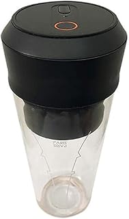 WENBING Ładowanie USB blender do owoców smoothie, wielofunkcyjny mały mikser, osobisty przenośny elektryczny kubek do sokowirówki, wolny od BPA do domu na świeżym powietrzu sport podróż, 300 ml, czarny