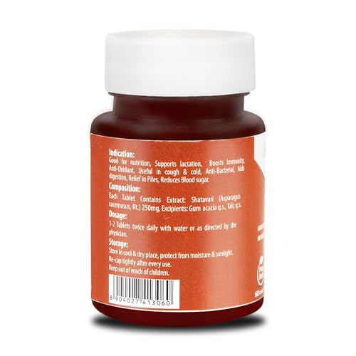 Baidyanath Shatavari Tablets: Hormonal Balance and Wellness Support for Women - 60 Tab (Pack of 1) 7 41BjatbNM+L