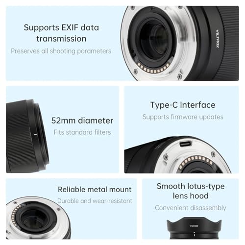 Image of VILTROX 56mm F1.7 E-Mount APS-C STM Lightweight Auto Focus Lens for Sony E-Mount Cameras A6000 A6100 A6300 A6400 A6500 A6600 A6700 ZV-E10 FX30 ZC-E10II FX3 A7C A7SII A7III A7RIIl A7IV A7RIV A9