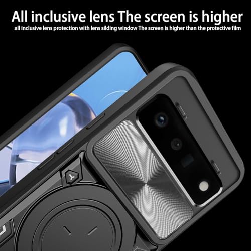 Coque rigide antichoc Google Pixel 6 Pro avec anneau de support rigide - 5