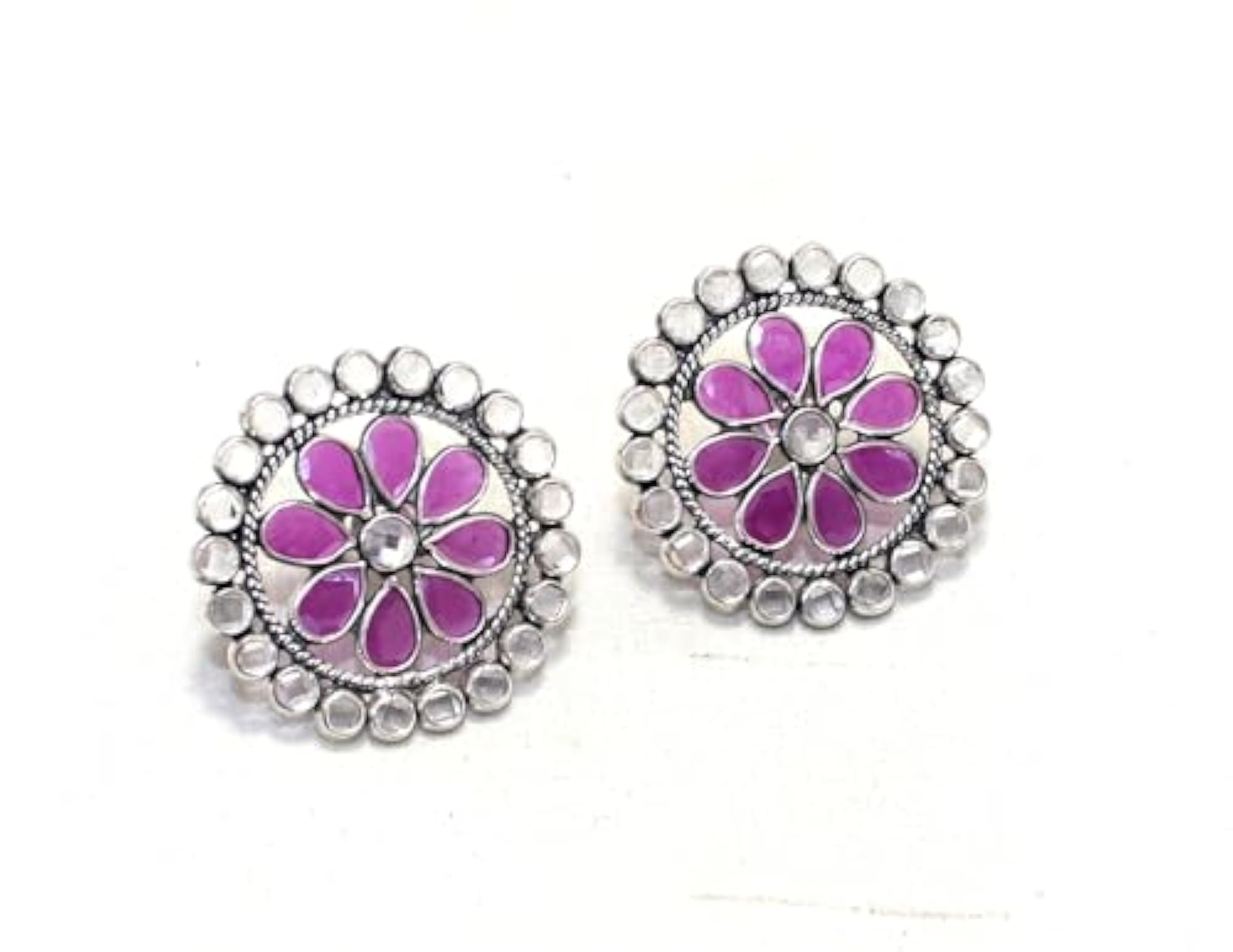 925 Sterling Silver Cubic Zirconia Stud Earrings