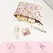 Sunwel Fashion Floral Makeup Bags Coquette Aesthetic Cute Cosmetic Bag for Women Girls