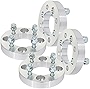 OCPTY set of 4 1 inch Wheel Spacers adapters 4 Lug 4x108 to 4x100 12x1.5 Studs 78.1mm fit for Mustang for Focus for Escort