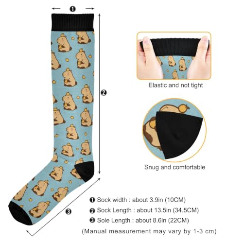 Image of Wusikd Blue Yellow Monster Trucks Compression Socks for Women and Men Circulation Long Socks for Athletic Running 1
