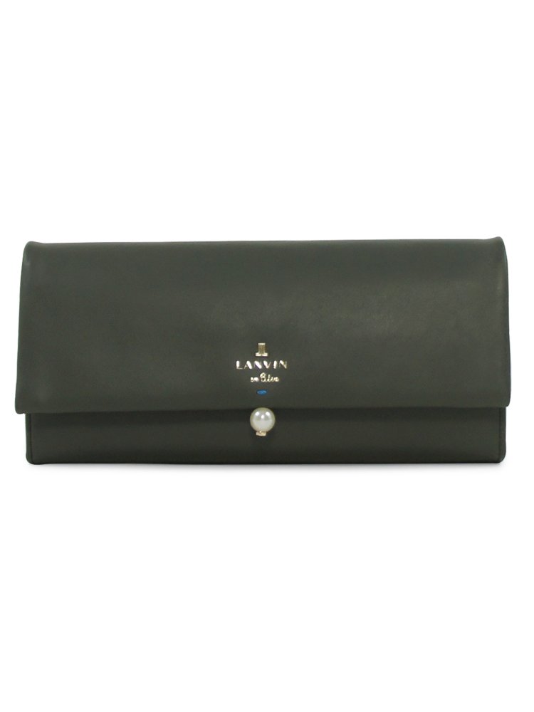 未使用✨ランバンオンブルー LANVINenBleu クロコ 長財布 エナメル