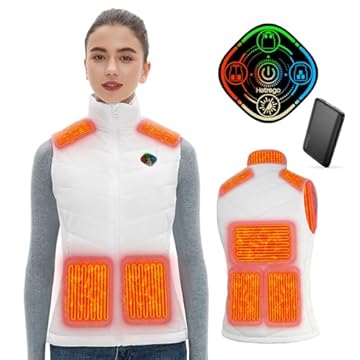 white heated vest for women