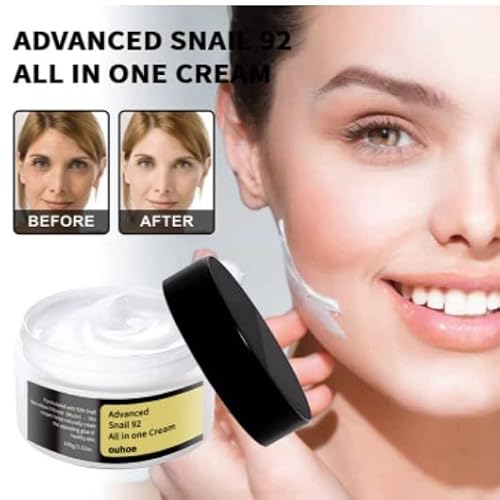 Korean Snail Collagen Firming & Lifting Face Cream, Anti-Age Moisturizer, 3.52Oz - Nourishing & Brightening (1 Pcs) #TOP1