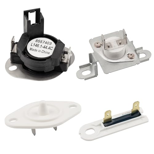 280148 Thermal Cut Off Kit 3392519 Thermal Fuse 8577274 Thermistor Dryer Kit Replacement Part Compatible with Whirlpool Dryers WED7400XW0 WED7300XW0 WED7505FW0 WED7540FW1 WED7540FW0 WED7590FW1