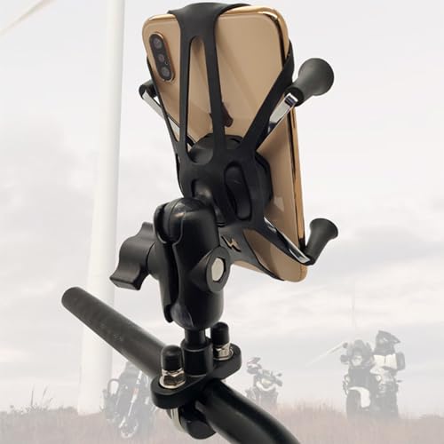 iSaddle Phone Mounts Tether Compatible with RAM Mounts X-Grip - Elastic Rubber X Web Grip for Motorcycle/Bicycle Strap Compatible with UN7 UN10 UN12 Phone Holder Security Bands (2 Pack)
