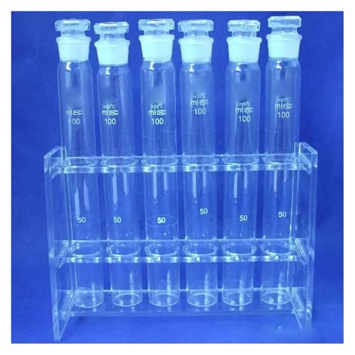 Support tubes colorimétriques transparent pour six flacons de 100 ml