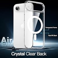 JETech Magnetische Hülle für iPhone Air, Durchsichtig – Ansicht 3