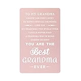 TANWIH Grandma Gifts Wallet Card from Grandchildren, World's Greatest Grandma, Best Grandma Ever,...