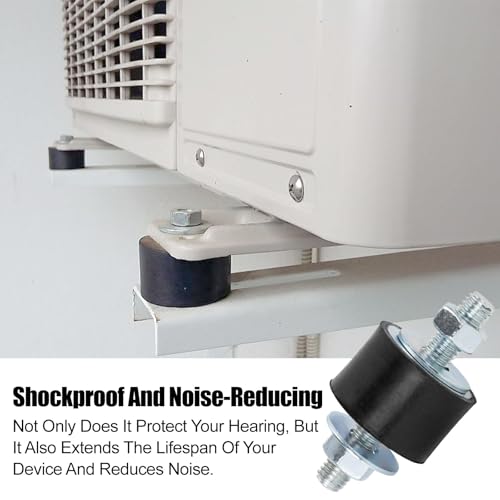 Gummipuffer Klimaanlage M8, 4 Stück M8 Klimaanlagen Schwingungsdämpfer, Silentblock Vibrationsdämpfer Für Wärmepumpe Luftkompressoren Dieselmotoren Benzinmotoren Wasserpumpen