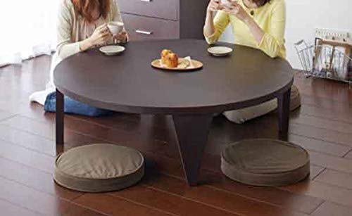 Amazon｜折れ脚丸型座卓 ROUND 天然杢オーク 120丸 ナチュラル色｜座卓