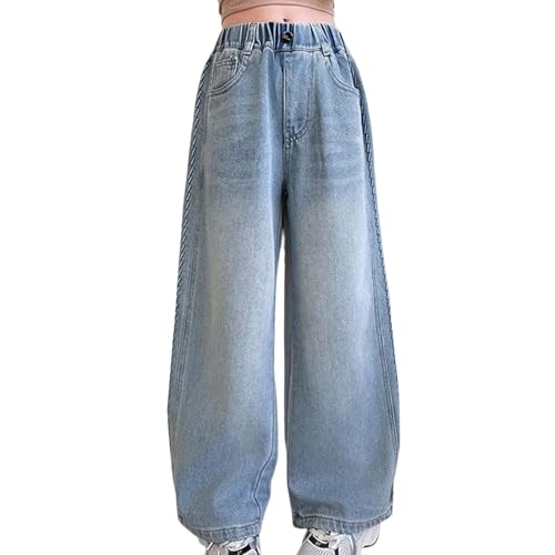 Baggy Jeans Kinder Mädchen Mit Taschen, Teenager Mädchen Hosen...