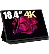 Acouto XC18 Max モバイルモニター 4K 18.4インチ 疲れ目軽減/青色光源を低減 モバイルディスプレイ ゲーム スイッチ用 USB Type-C/HDMI【3840 x 216...